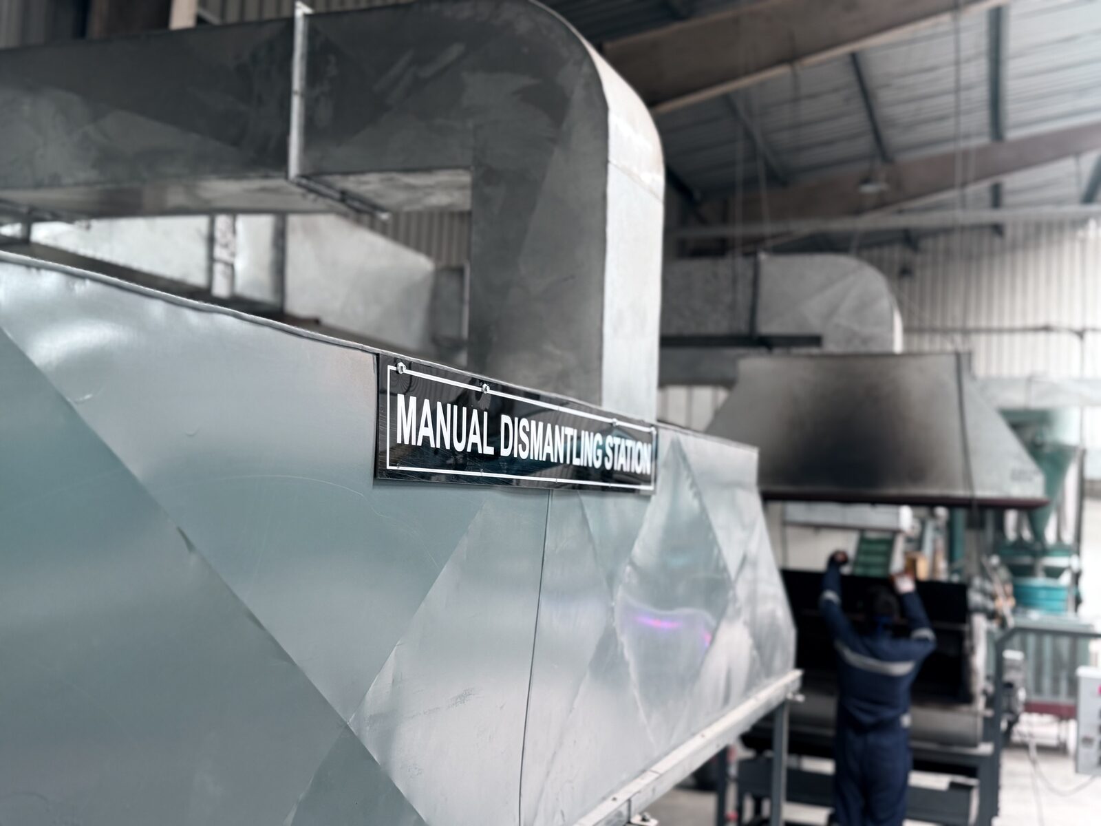 Processing equipment inside the Urban Metals facility